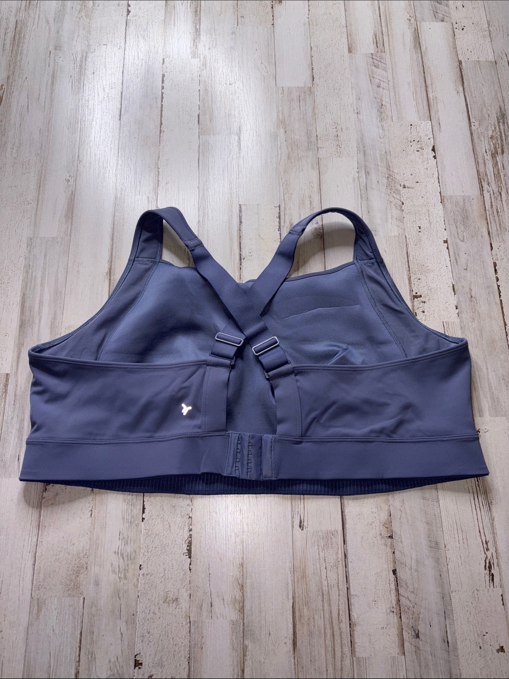 Old Navy Powersoft Sports Bra High-Neck Crisscross - Slate Blue Plus Size 3X - Picture 8 of 11